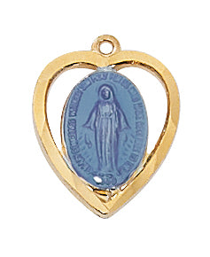 Gold Over Silver Miraculous With Chain 