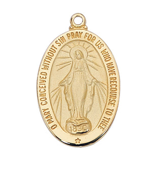 Gold Over Sterling Miraculous Pendant J4Mi