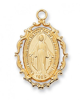 Gold Over Silver Miraculous With Chain 