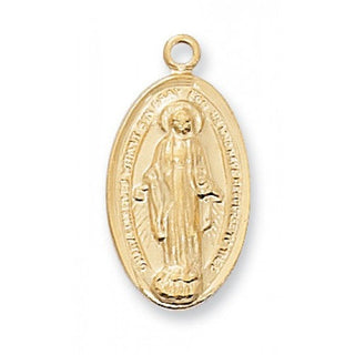 Gold Over Silver Miraculous With Chain 