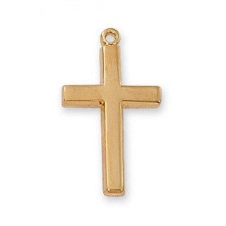 Gold Over Silver Cross Chain Box