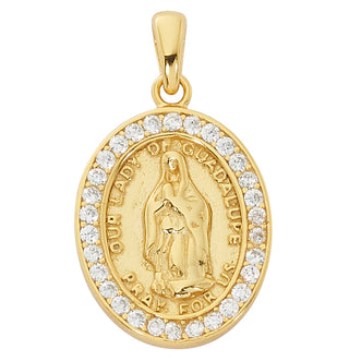 Gold Over Sterling Silver Guadalupe Medal J
