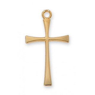 Gold Over Silver Cross Chain Box
