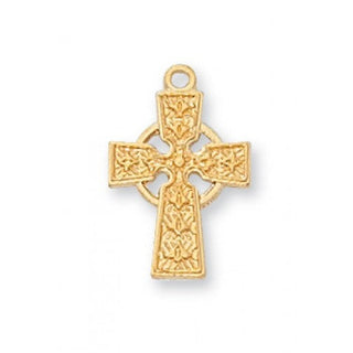 Gold Over Silver Cross With Chain 4