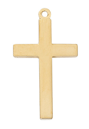 Gold Over Sterling Cross Pendant J