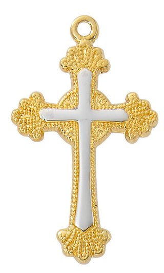  Chain Gold Over Sterling Silver Two Tone C J