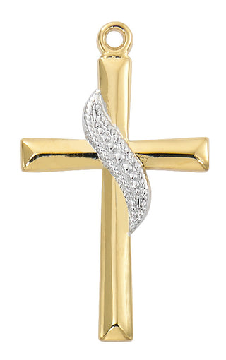  Chain Gold Over Sterling Silver Two Tone C J