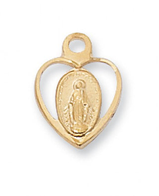 Gold Over Silver Baby Heart Miraculous 13 Bt"