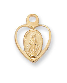 Gold Over Silver Miraculous With Chain 