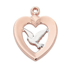 Rose Gold On Sterling Dove Jr