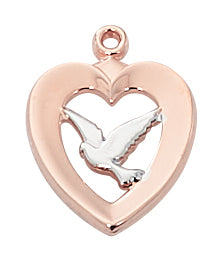 Rose Gold On Sterling Dove Jr