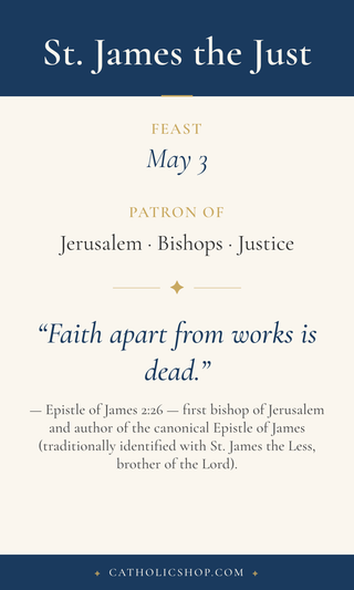 St. James the Just Holy Cards