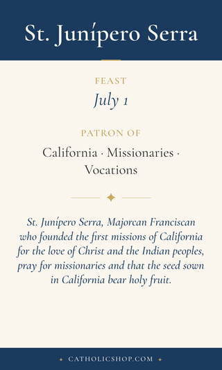 St. Junípero Serra Holy Cards