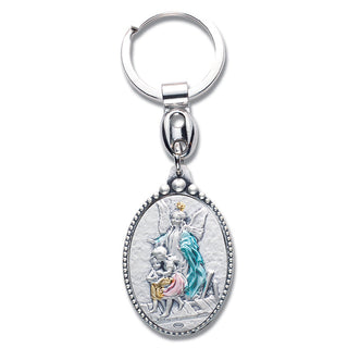 Sterling Silver Key Chain | Guardian Angel
