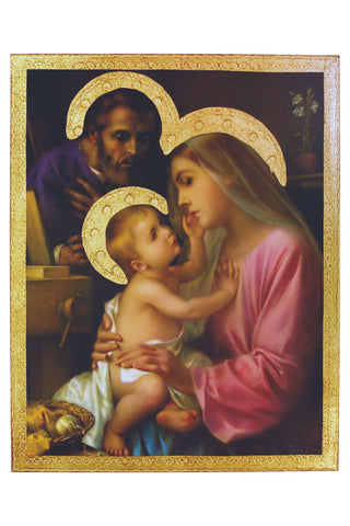 Holy Family Florentine Plaque by Simeone 13x16.5"