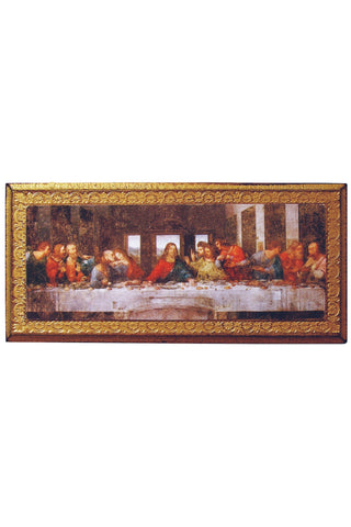 Last Supper Florentine Plaque 11X5"