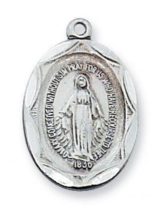 Sterling Silver Miraculous With Chain