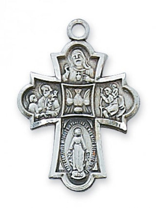 Sterling Silver 4-Way Medal