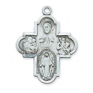Sterling Silver Four-Way WithInch Chain 