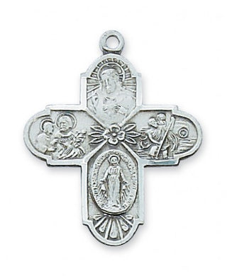 Sterling Silver Four-Way With Chain