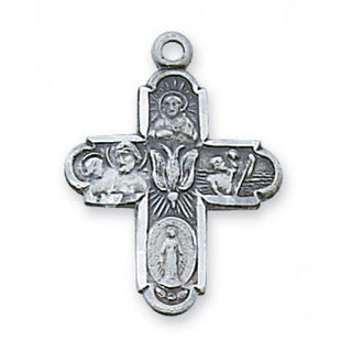 Sterling Silver Four-Way With Chain