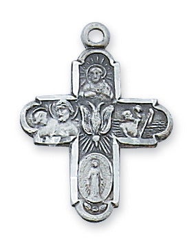 Sterling Silver Four-Way With Chain