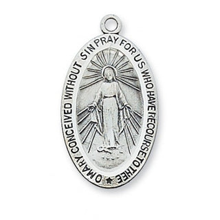 Sterling Silver Miraculous With Chain 4