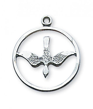 Sterling Silver Holy SpiritSr With Chain