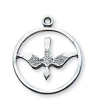 Sterling Silver Holy SpiritSr With Chain