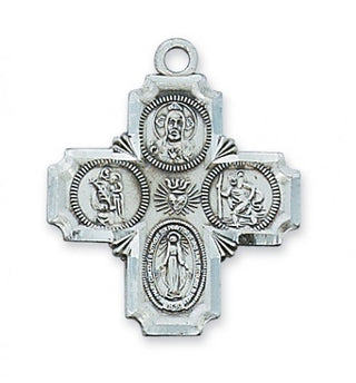 Sterling Silver Four-Way With Chain 