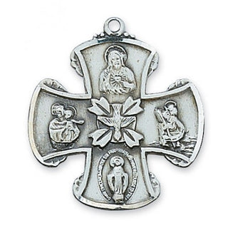 Sterling Silver 4-Way Medal