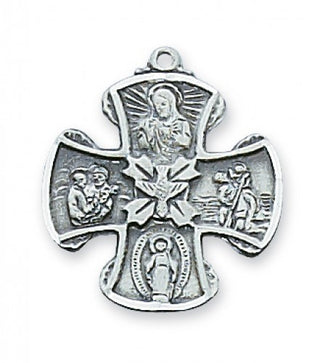 Sterling Silver Four-Way With Chain 