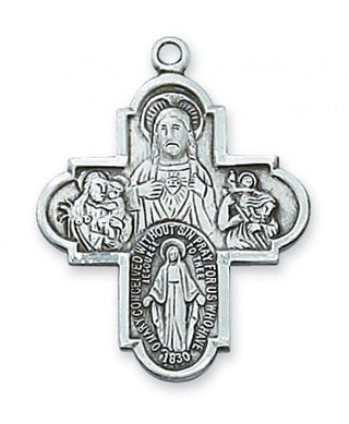 Sterling Silver Four-Way Medal 