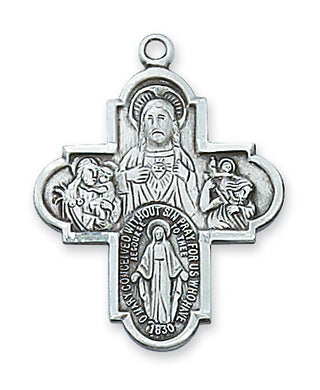 Sterling Silver Four-Way Medal 