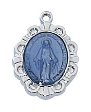 Sterling Silver Blue Miraculous Chain Box