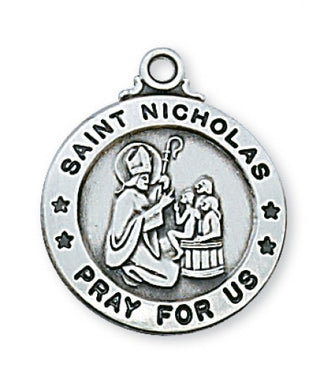 Sterling Silver Saint Nicholas Chain Engravable