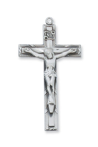 Sterling Silver Crucifix WithInch Chain 