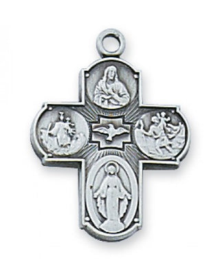 Sterling Silver Sm Four-Way With Chain