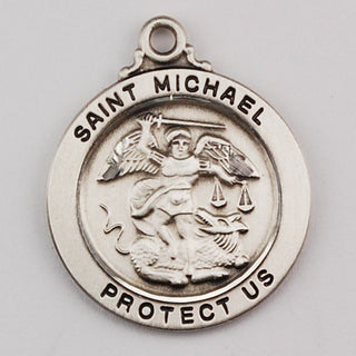 Sterling Silver Saint Michael Chain Box