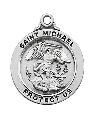 Sterling Silver Saint Michael Chain Box