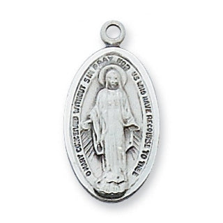 Sterling Silver Miraculous With Chain