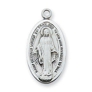  Chain Sterling Silver Crucifix Mirac Ld4