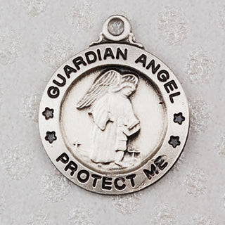 Sterling Silver Guardian Angel With Chain