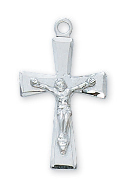 Sterling Silver Crucifix With Chain 