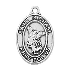 Sterling Silver Saint Michael Pendant L4