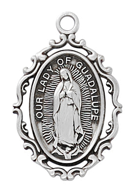 Sterling Silver Miraculous Pendant L