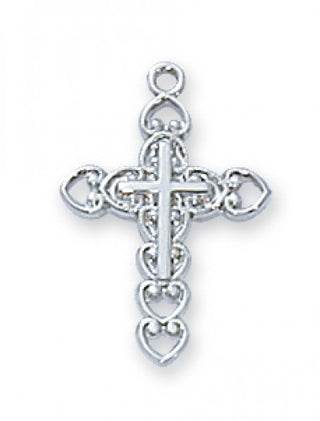 Sterling Silver Cross With Chain 