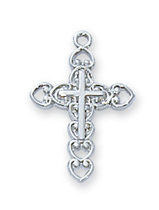 Sterling Silver Cross With Chain 