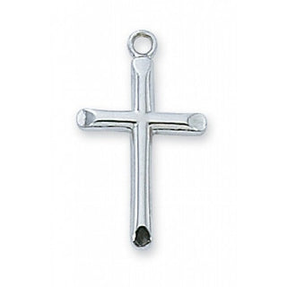 Sterling Silver Cross With Chain 