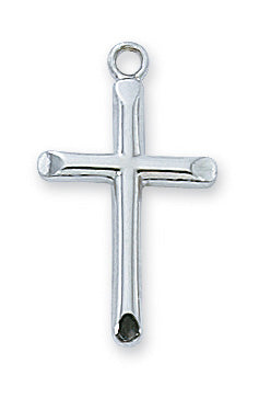 Sterling Silver Cross With Chain 